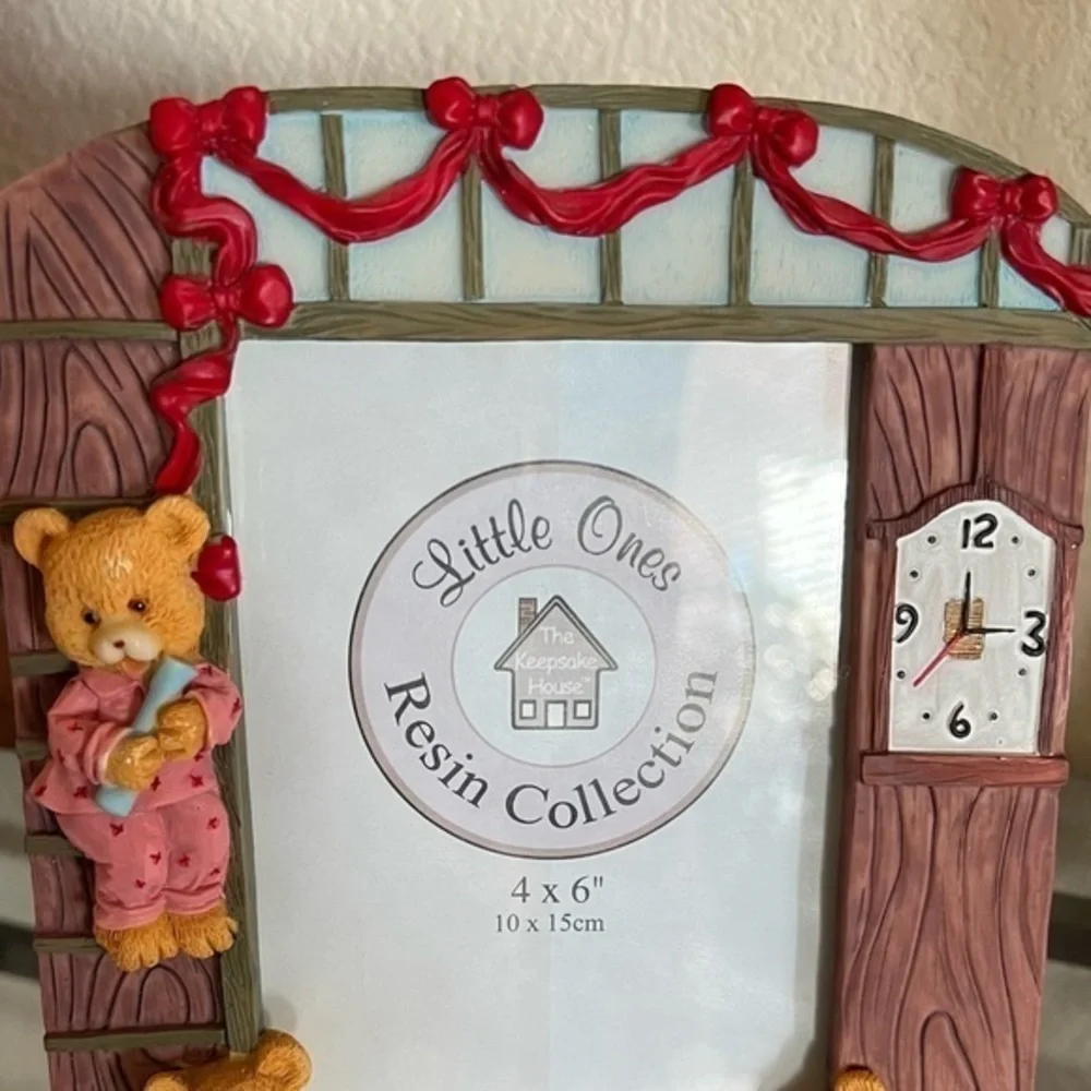 Little Ones Resin Collection Teddy Bears 4 x 6 Photo Picture Frame Standing New